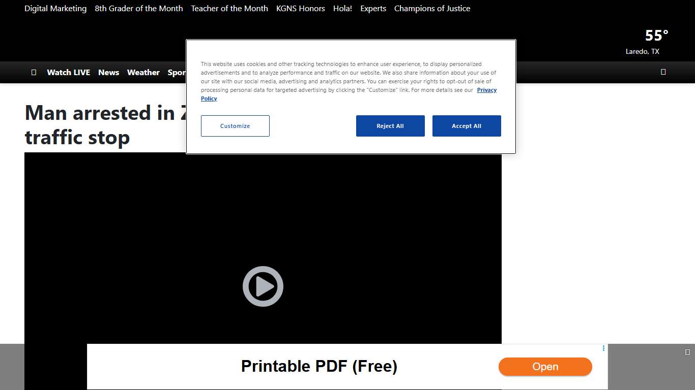 Man arrested in Zapata after drug bust during traffic stop